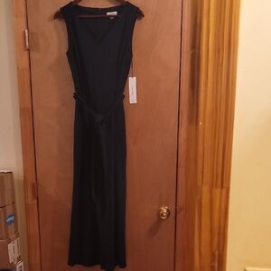 Elegant Navy Blue Sleeveless Jumpsuit